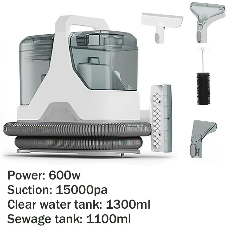 Spot Cleaner Handheld Carpet Cleaner for Sofa Curtain Pet Hair Spray Suction Integrated Machine Clean Machine