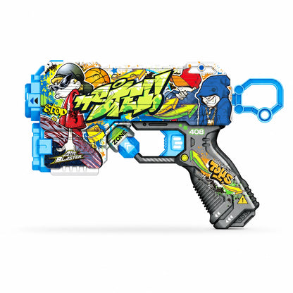 Foam Dart Launcher with Urban Graffiti Design - Save by Buying More, Manual Toy Gun for Kids, Outdoor Action Game