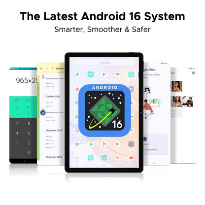 DOOGEE U11 Android 15 Tablet 11'' Ultra-clear 90Hz Display 4GB RAM 128GB ROM 8580mAh Battery Dual Speaker Supports Widevine L1