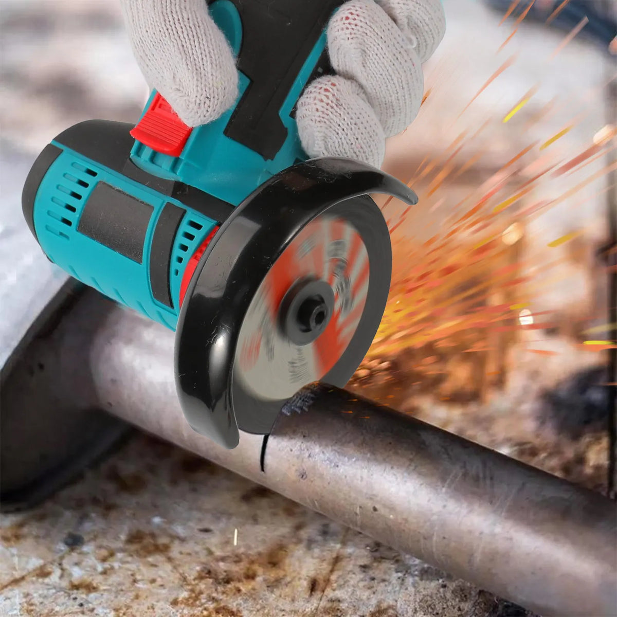 12V Cordless Angle Grinder Kit Lithium Battery Rechargeable 19500RPM Mini Polishing Cutting Machine Tools for DIY Home Projects