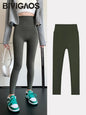 BIVIGAOS Summer Seamless Skin Feel Ultrathin Shark Leggings Women High Waist Tight Leggings Multicolor Sport Fitness Leggings