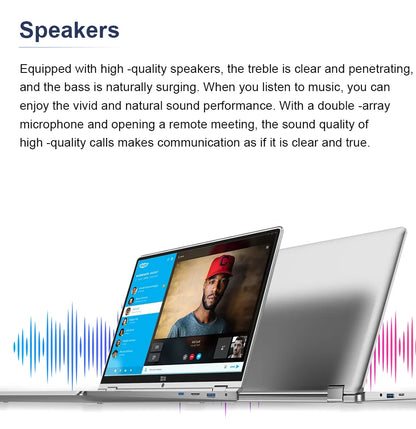 2 in 1 mini Laptop Computer Portable Touch Screen 11.6 Intel N4020 8GB 512GB Windows 11 Pro Office Learning Tablet PC Notebook