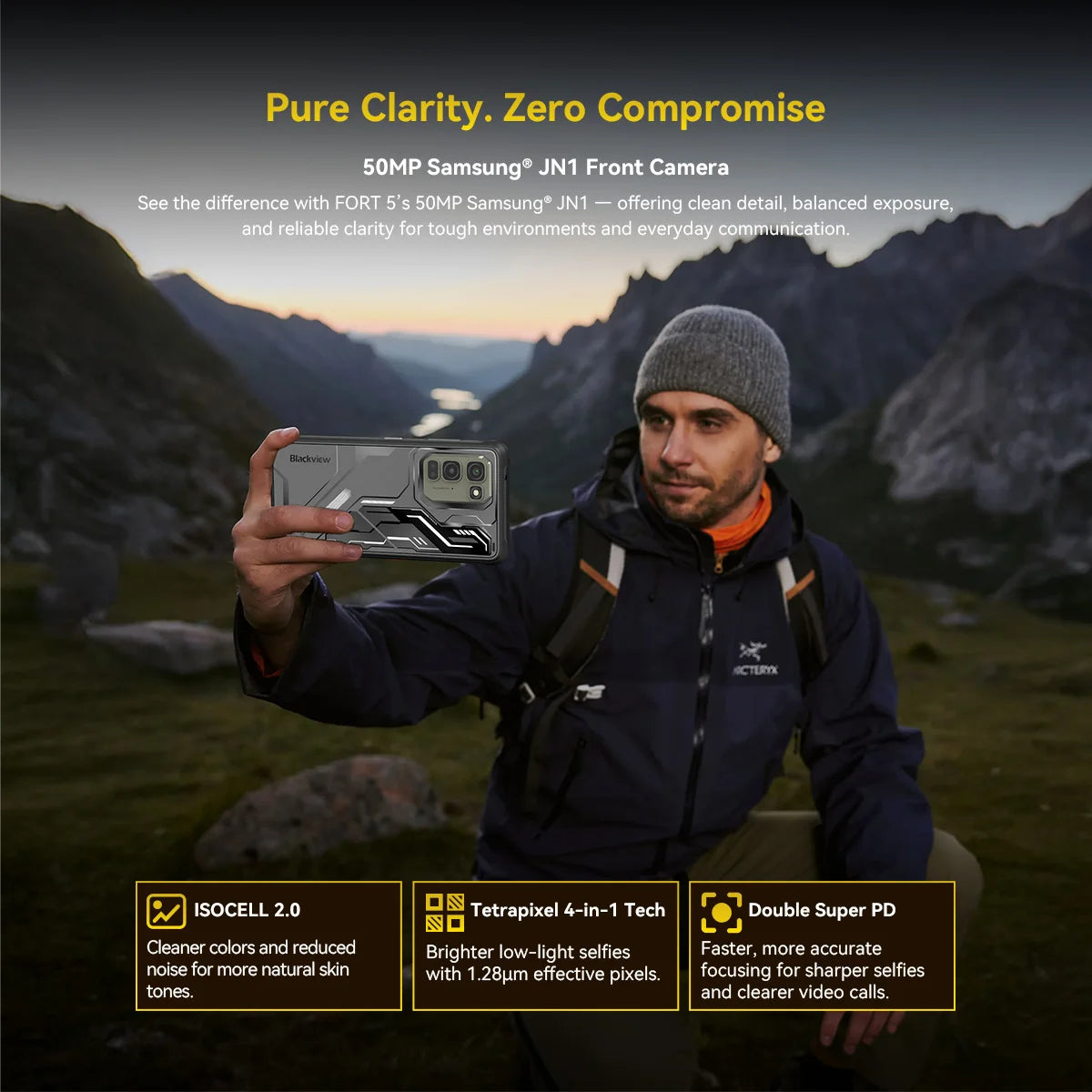Blackview FORT 5 Android 16 Rugged Smartphone 36GB(12+24)+256GB 6.78" HD+ IPS 5000mAh Mobile Phone Smartphone Mobile Phone NFC