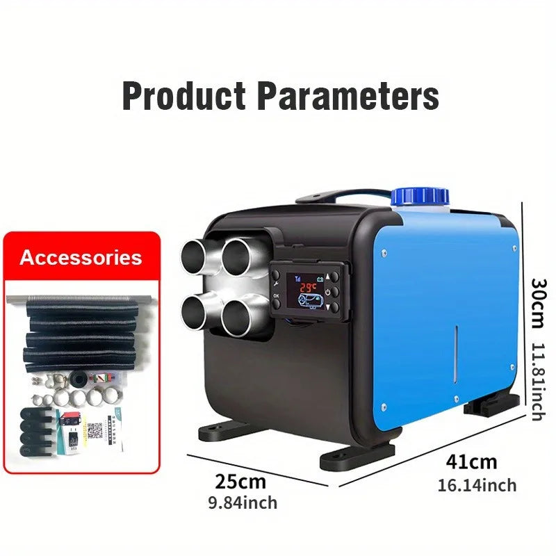 EAFC Car Heater Air Diesel Heate 12V 24V 220V Air Parking Heater Warmer Wireless LCD Remote Control Engine Preheater