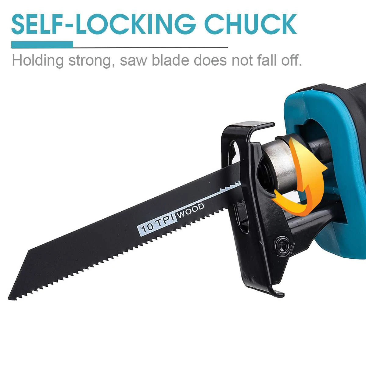 18V 300mm Cordless Electric Reciprocating Saw Stepless Variable Speed Metal Wood Cutting Tool Electric Saw For Makita 18V Batter