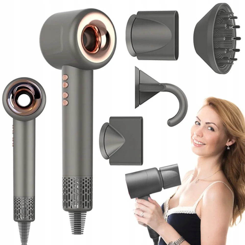 Professional Hair Dryer 1600W Fast Drying Negative Ionic Hair Dryer Barbershop Personal Hair Care Styling Temperature Dryers