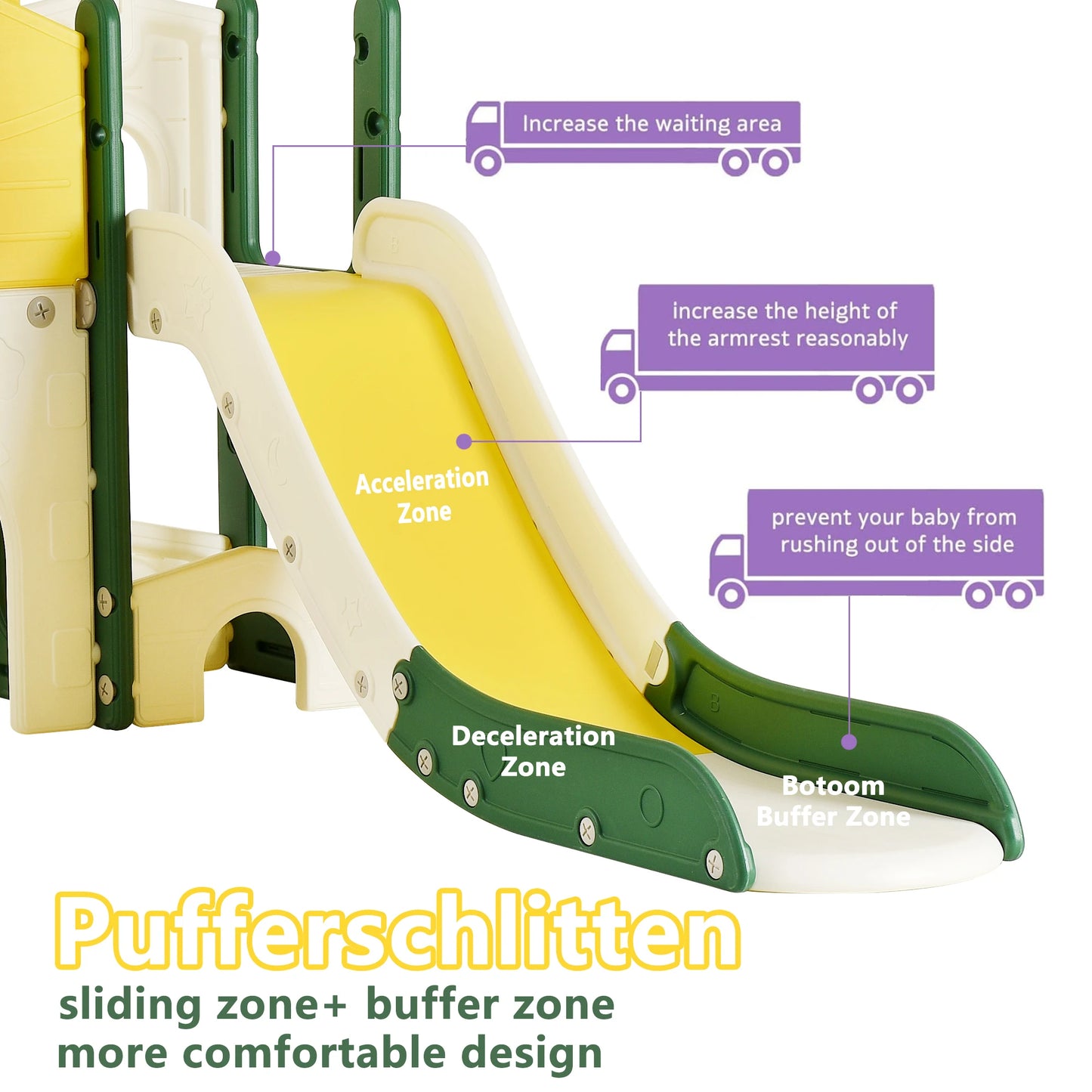 Children's Double-Slide Playground, Including Castle, Slides, Climbing Frames, Tunnels and Telescopes, Indoor Toddler Play Facilities