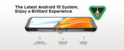 DOOGEE Blade20 Turbo 5G Rugged Phone Gemini Al 6.6'' Screen 10300mAh Battery 8GB 256GB 50MP Camera Android 15 NFC Mobile Phone
