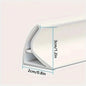 1PC 1m/39.37inch Curved Groove Water Barrier Strip Shower Room Dry Wet Separation Silicone Countertop Self-Adhesive Water Barrie