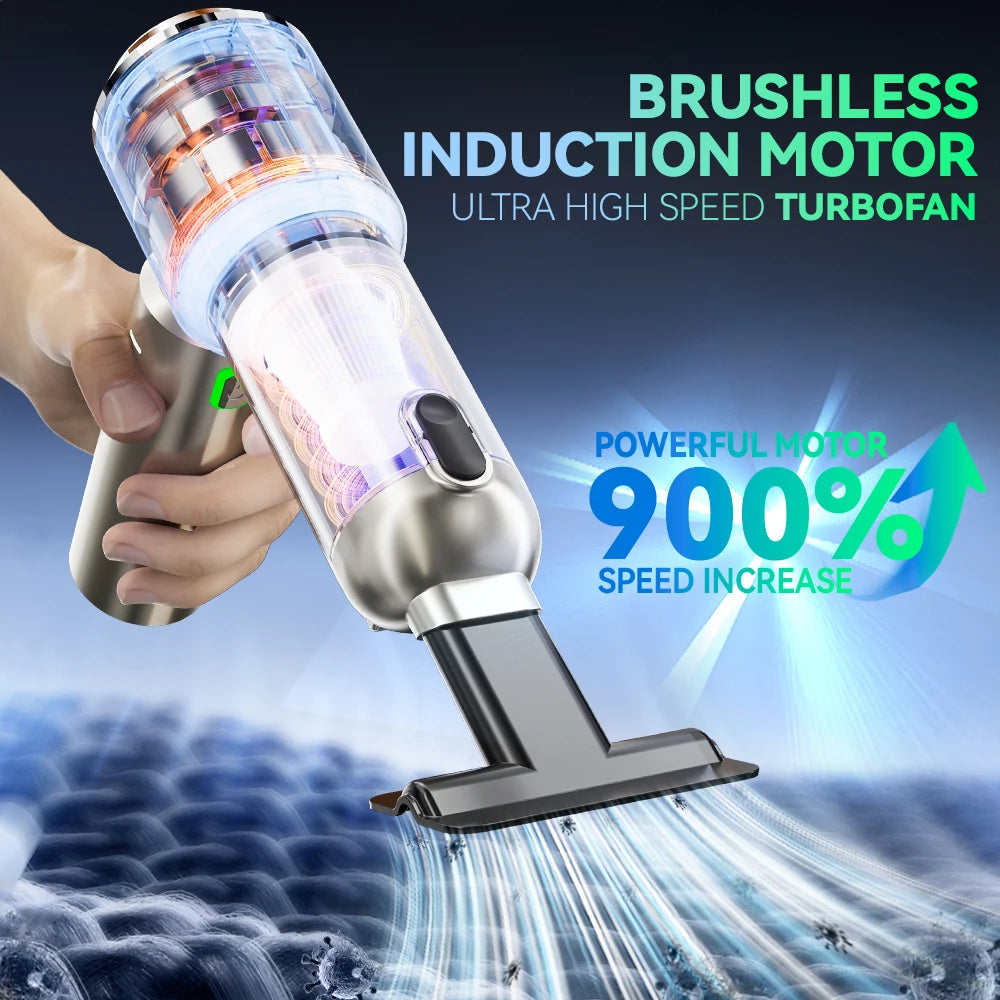 SZUK Mini Car Vacuum Cleaner 985000PA Powerful Portable Wireless Vacuum Cleaner Cleaning Machine Handheld Vacuum Cleaner for Car