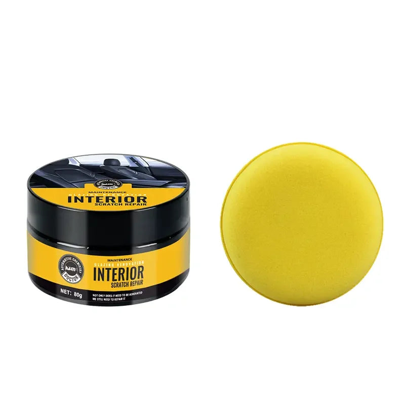 KJM Car Interior Scratch Repair Kit - Enhanced Gloss Dashboard and Plastic Repair Paste