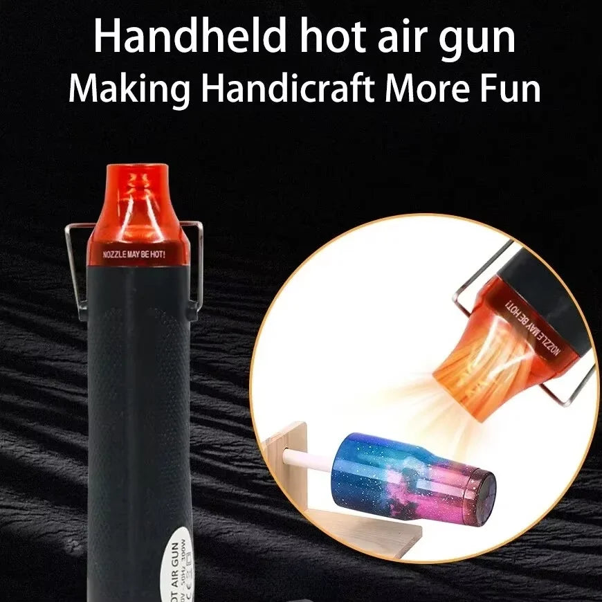 300W Handheld Hot Air Gun Portable Mini Heat Gun for DIY Crafts Shrink Wrapping
