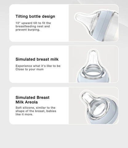 1PCS Newborn Feeding Bottles 90ML/160ML Baby Bottle Glass Bottles Anti-flatulence Milk Feeding Bottles Infant BPA free