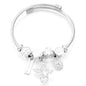 New Trendy Rhinestones Dragonfly Crystal Beaded Pendant Bracelet Stainless Steel 4 Colors Closure Bangles Women Bracelet Jewelry