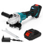 125MM Brushless Electric Angle Grinder 3 Speeds Cordless Grinder Cutting Machine Woodworking Power Tool for Makita 18v Battery