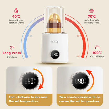 MAMIJOY Multi Function Baby Bottle Warmer 36-100° Adjustable Food Heater Milk Warmer Steriliser ACcurate Temperature Control N22