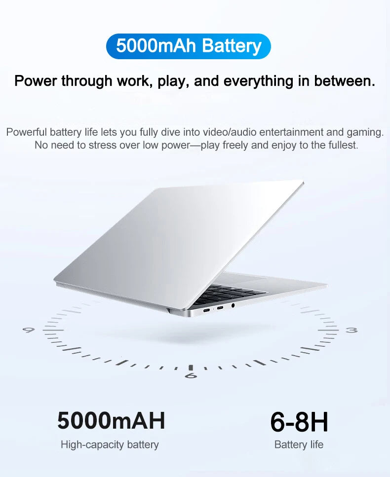 2026 New Ultra Slim 14.1' Laptop Intel Core I7-8650U Windows 11 Pro 32GB RAM 2TB M.2 SSD - Ideal for Office & Study