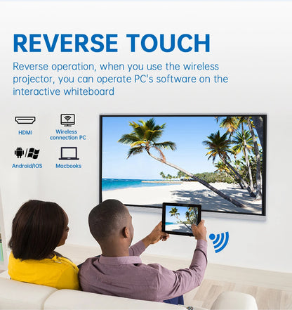 65 75 86 Inch Smart Tv for Classroom and Conference, Digital Electronic Whiteboard 4K HD Touch Screen Interactive Board On Wheel