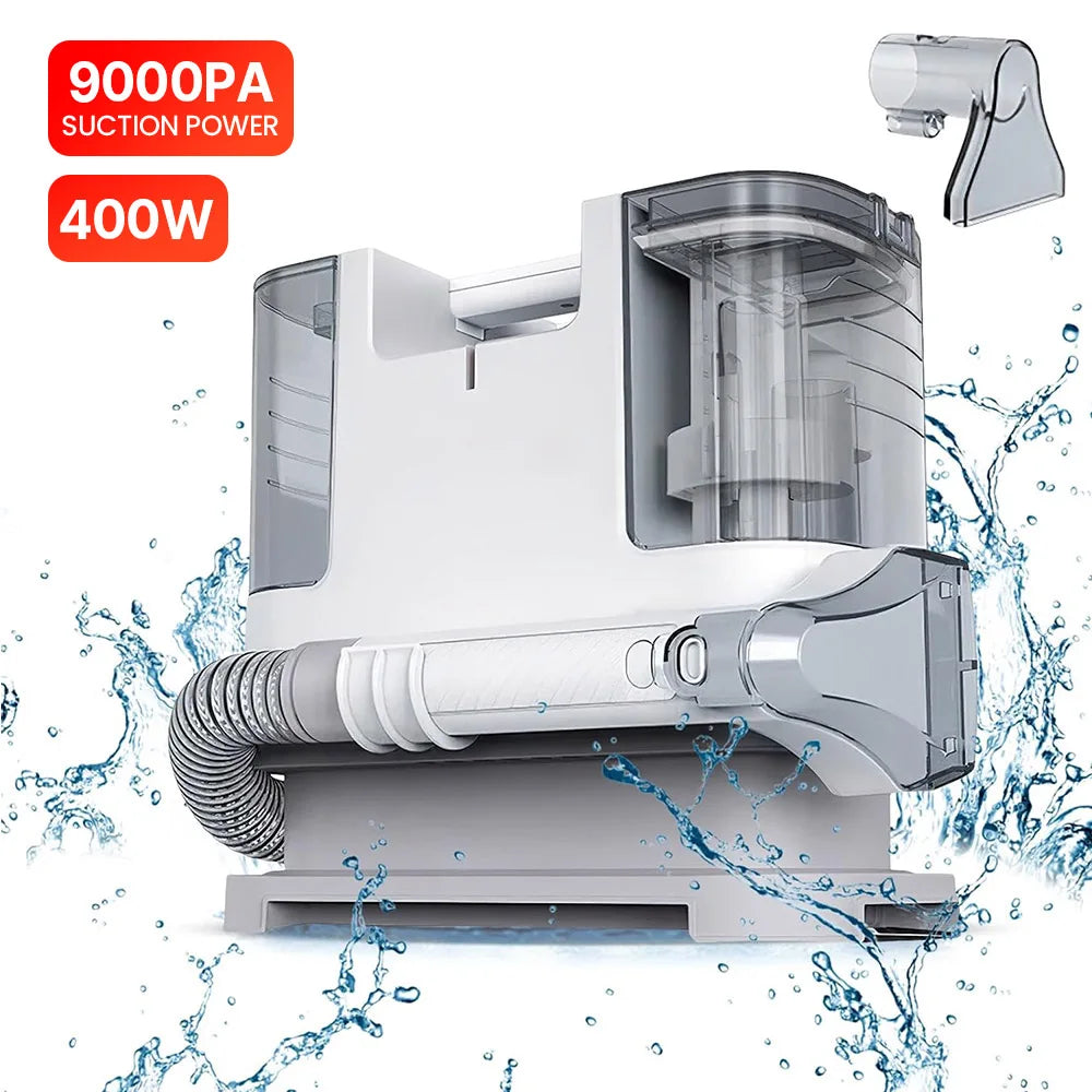 Portable Carpet Cleaner Machine 750W 15KPA Multifunctional Handheld Mite Remover Sofa Carpet Wet Cleaner for Sofa Car Seat