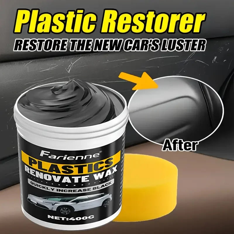 Car Plastic Parts Repair Agent - Multi-Purpose Wax Paste for Dashboard, Sofa Seats, Tires and Scratches, Scratch Repair
