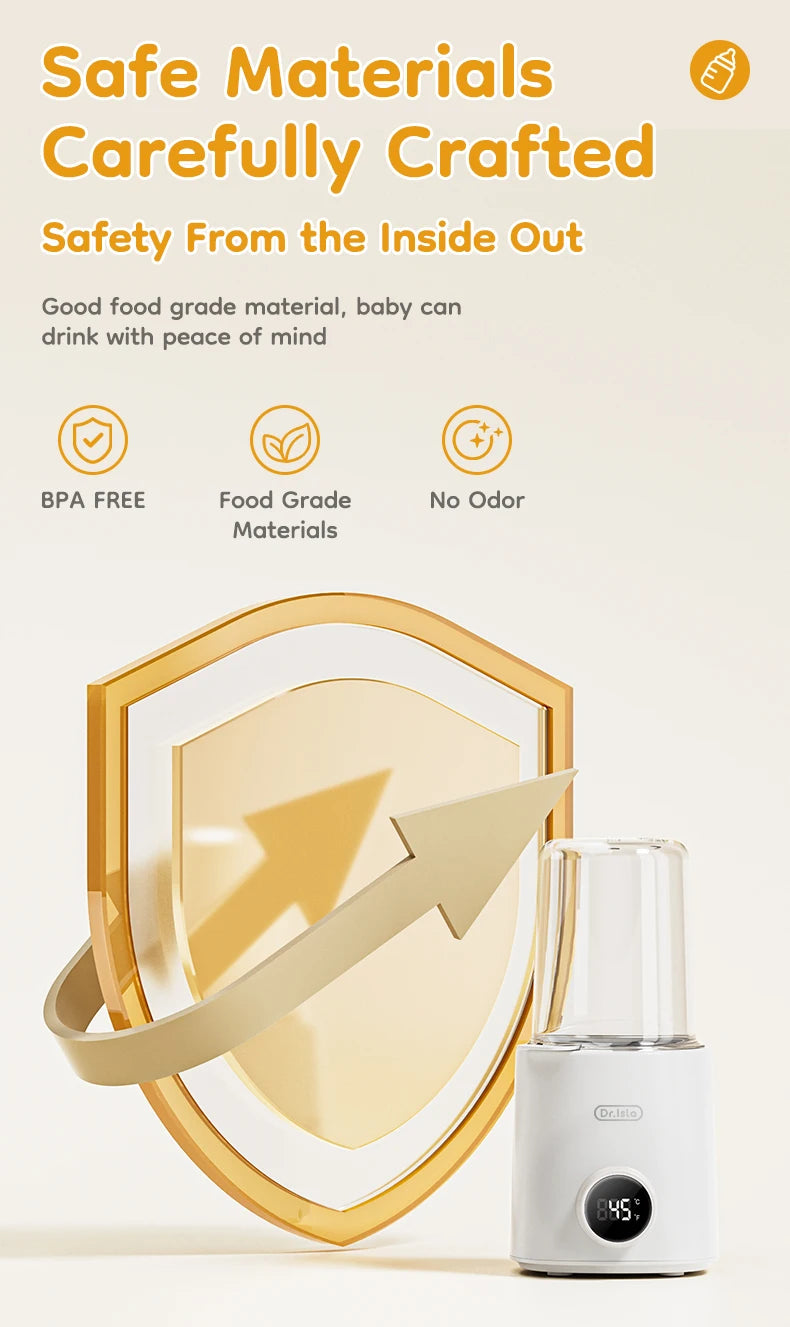 MAMIJOY Multi Function Baby Bottle Warmer 36-100° Adjustable Food Heater Milk Warmer Steriliser ACcurate Temperature Control N22