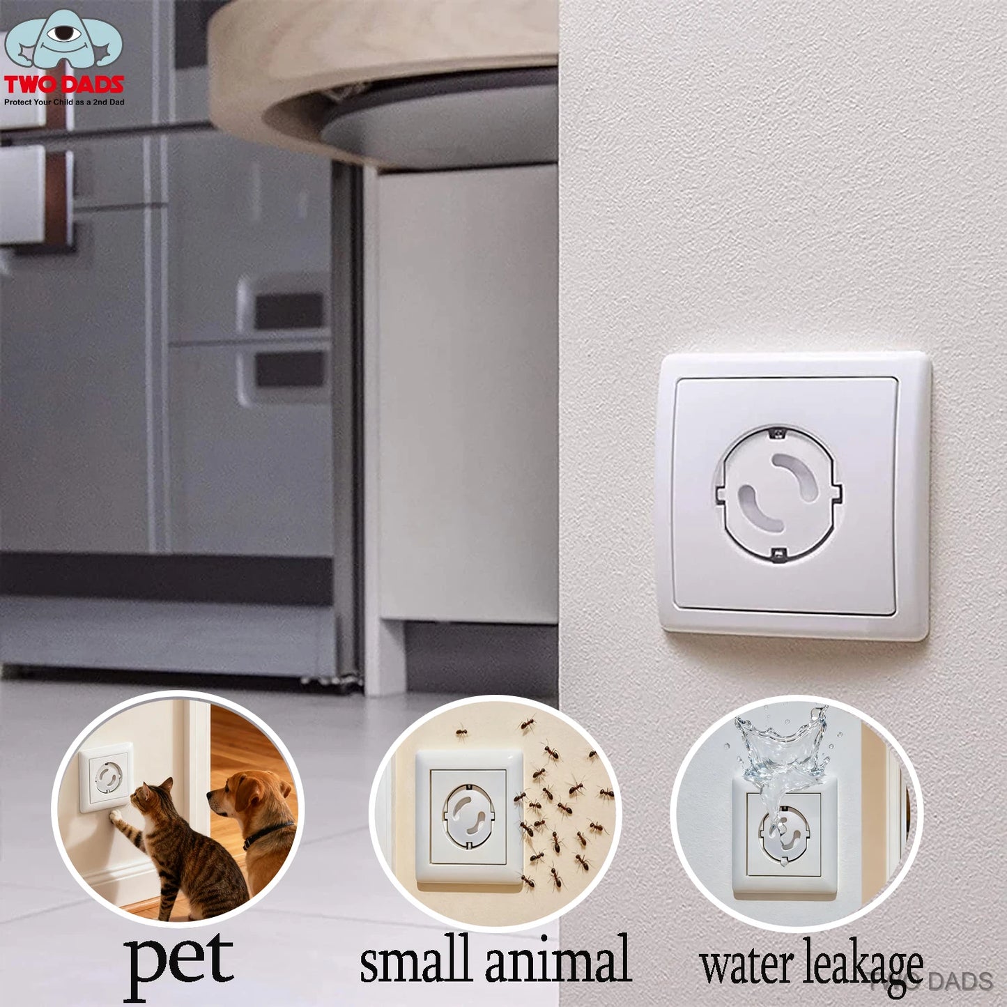 Baby Safety Child Electric Socket Outlet Plug Protection Security Two Phase Safe Lock Cover Kids Sockets Cover Plugs