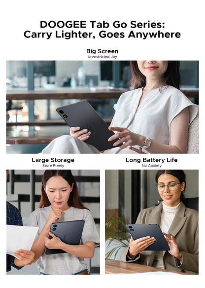 DOOGEE Tab G6 Max Tablet Android 16 32GB+256GGB 13.4'' 90Hz Display 11000mAh Battery 7.7mm Ultra-thin UNISOC T7280 Widevine L1