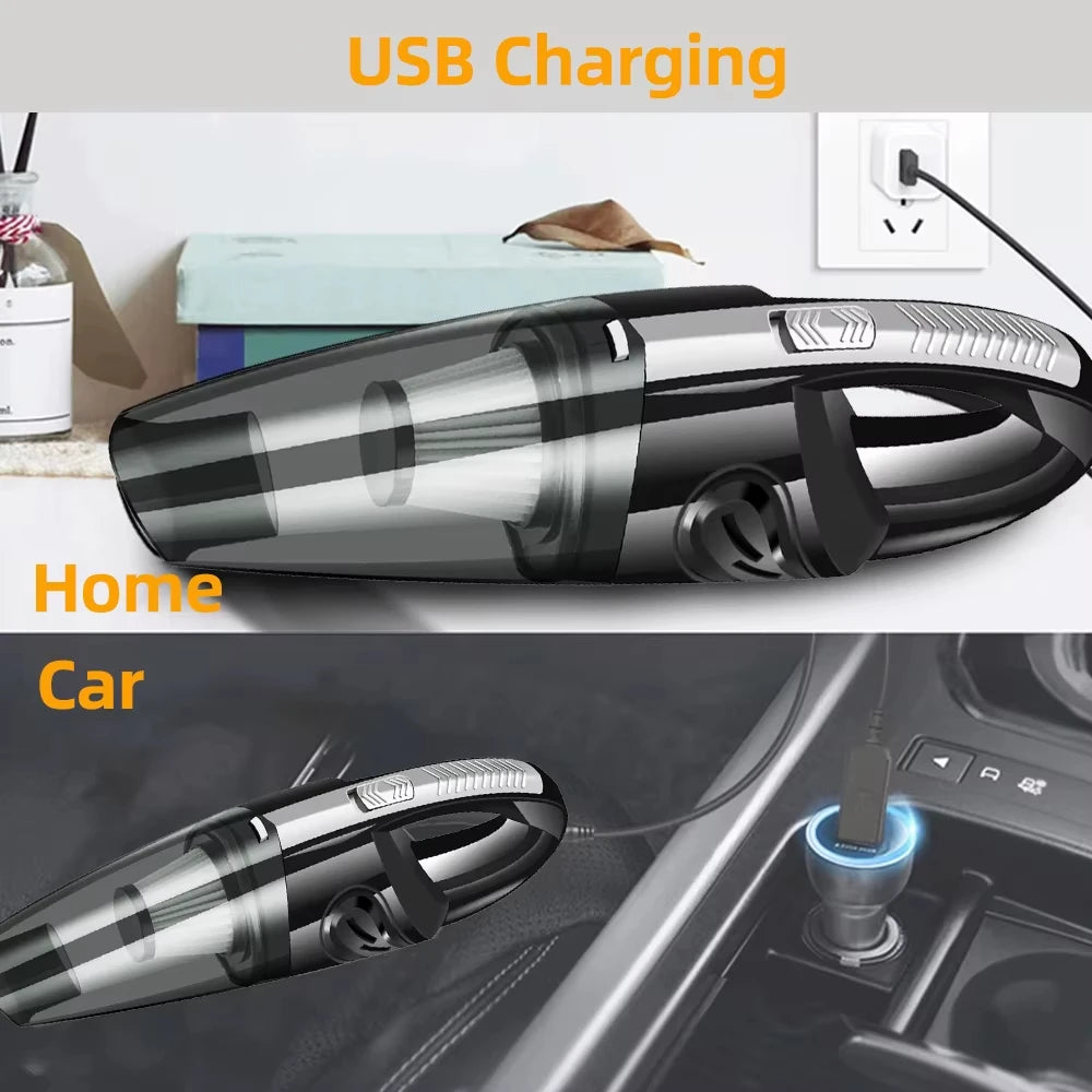 TUERBB VC01 Lightweight & Portable Vacuum Cleaner, Strong Power, USB-C Rechargeable for Car Cleaning Home Pet Hair