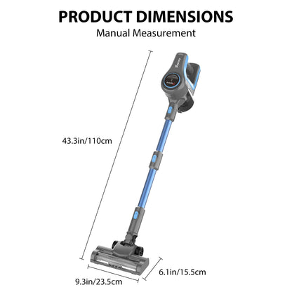 3-in-1 Ultra Powerful Cordless Stick Vacuum Cleaner – 65 Min Runtime, 15kPa Suction, Motorized Anti-Pet Hair Brush, Lightweight & Quiet – Perfect for Hard Floors, Carpets and Cars