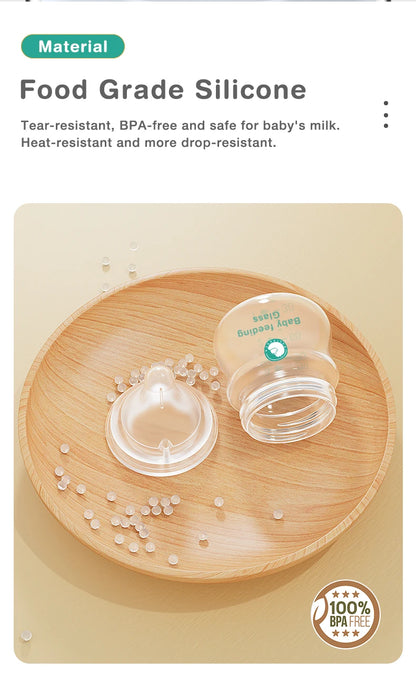 1PCS Newborn Feeding Bottles 90ML/160ML Baby Bottle Glass Bottles Anti-flatulence Milk Feeding Bottles Infant BPA free