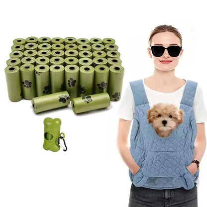 40 Pcs Pet Waste Bags Set, Thicke Ned Disposable Poop Bags for Dogs Cats, Leak-Proof Odor-Control Cleanup Bags for Walking Travel, Practical Gift for Pet Owners Dog Lovers