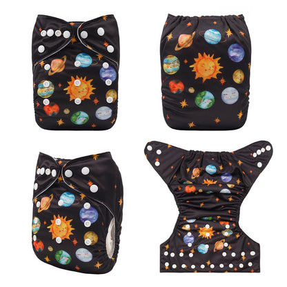 U Pick ALVABABY Digital Position Cloth Diapers Baby Reusable Modern Cloth Nappy for Baby with 1pc Microfiber Insert