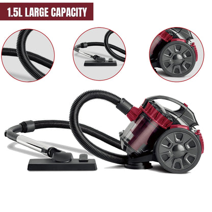 DWiusty 2600W Portable Vacuum Cleaner 1.5L Household Multi-functional Dust Removal Mite Dry and Wet Dual Vacuum Cleaner 220V