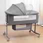 Baby Crib 3 in 1 Baby Bed Bedside Crib Baby Playpen 0-3 years child multi-function folding and lifting With Mosquito Net & Wheel