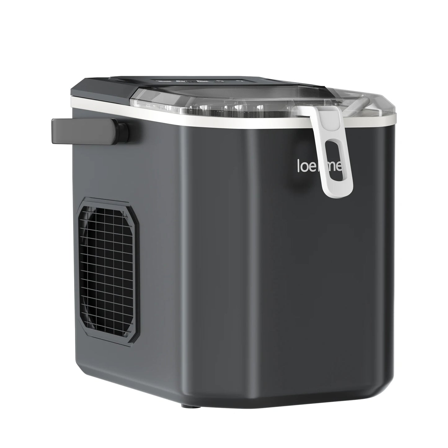 LOEFME 1.2L Ice Cube Machine 12kg/24h Ice Cube Ice Machine For Home 9pcs In 6 Min Professional Ice Machine Scoop