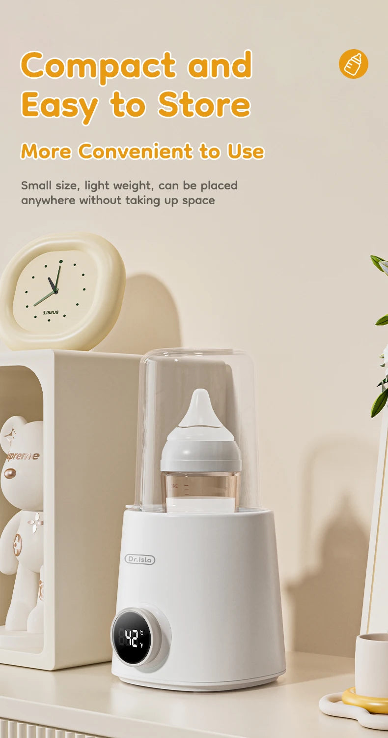 MAMIJOY Baby Bottle Warmer Multi Function 36-100° Adjustable Food Heater Milk Warmer Steriliser ACcurate Temperature Control N22