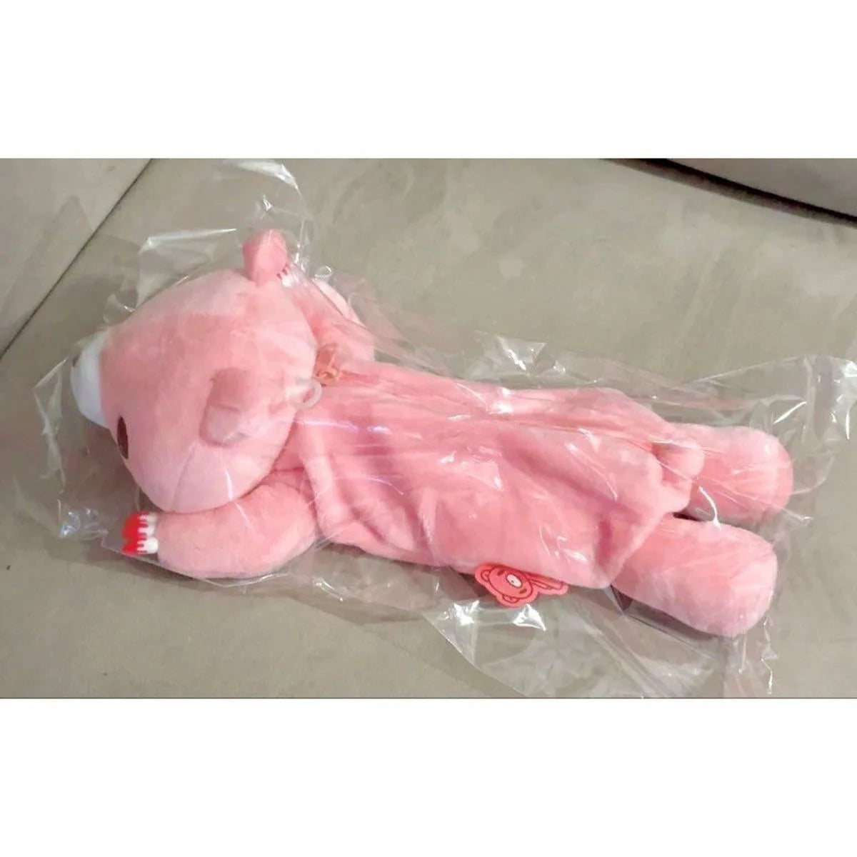 Y2K Bloody Bear Knitted Pencil Case Pink Bear Crochet Makeup Bag Gothic Aesthetic Stationery Pouch Harajuku School Supplies