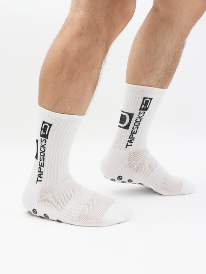6 Pairs of football socks sports socks men's mid-calf socks silicone non-slip dot socks basketball yoga socks
