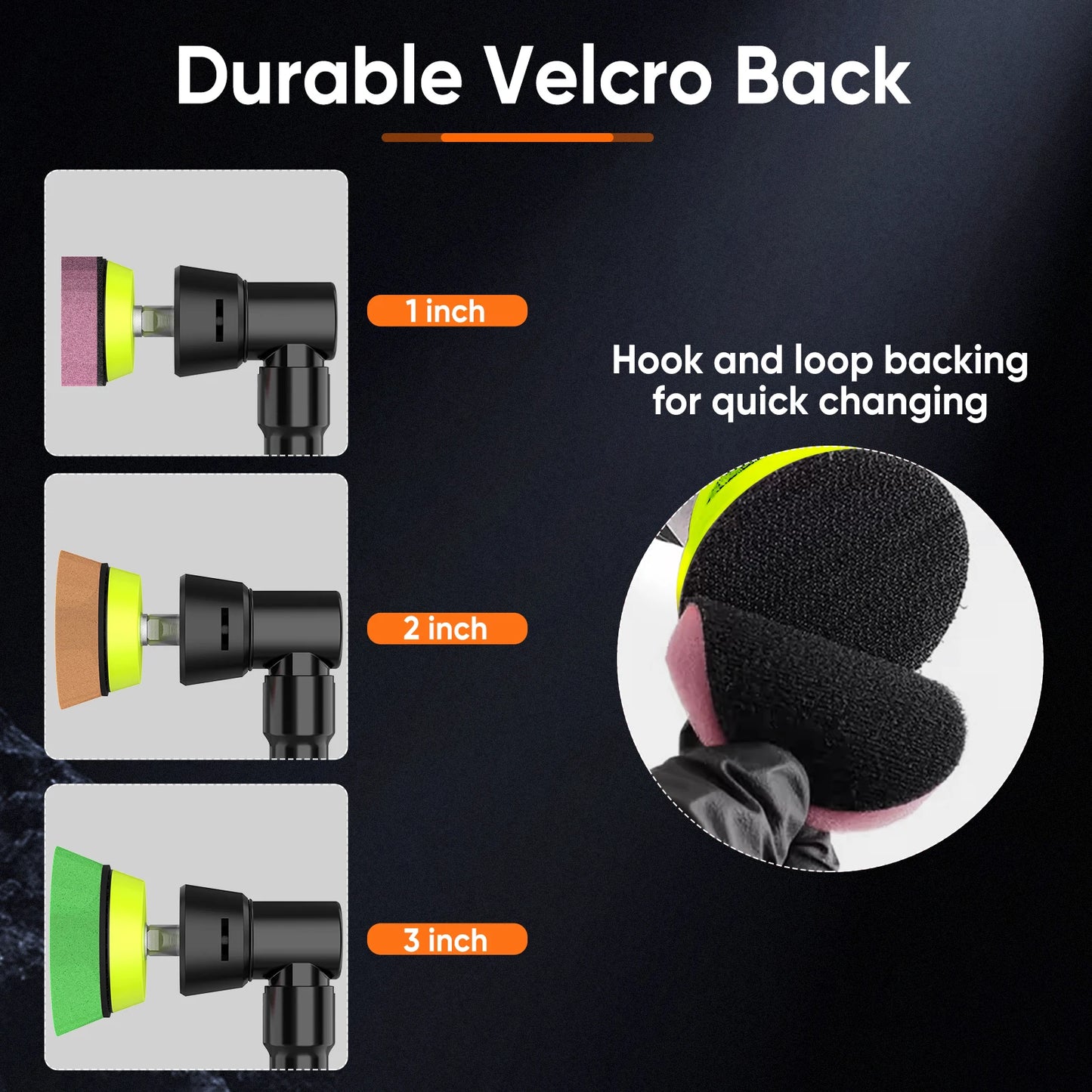 12V Cordless Mini Car Polisher Detailing Wireless Car DA & RO Polishing Machine Pades Kit For Auto Wax, Adjustable 5 Speed