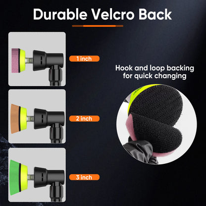 12V Cordless Mini Car Polisher Detailing Wireless Car DA & RO Polishing Machine Pades Kit For Auto Wax, Adjustable 5 Speed
