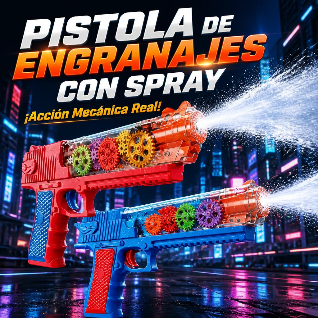 Toy Gun with Mist Spray and Action Sound - Save by Buying More, High-Speed Electric Launcher for Kids and Outdoor Use