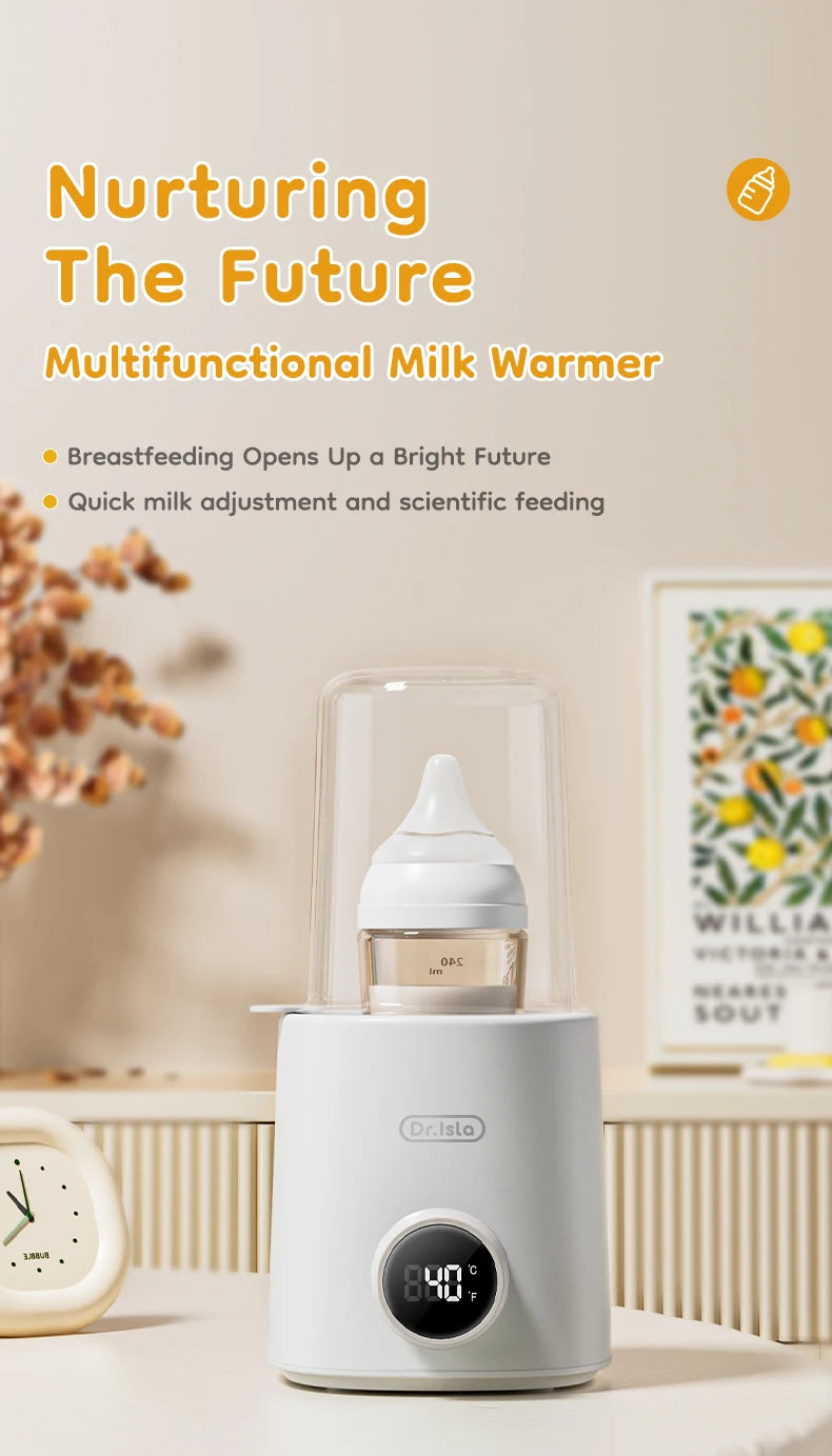 MAMIJOY Baby Bottle Warmer Multi Function 36-100° Adjustable Food Heater Milk Warmer Steriliser ACcurate Temperature Control N22
