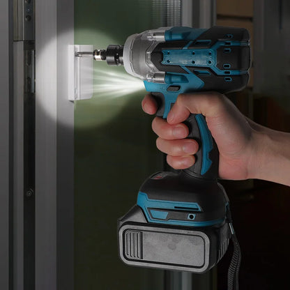 21V Cordless Brushless Impact French 380Nm - 1/2 Inch Electric Impact Gun for Car fire/Truck/Bolt cover Cordless Impact Gun