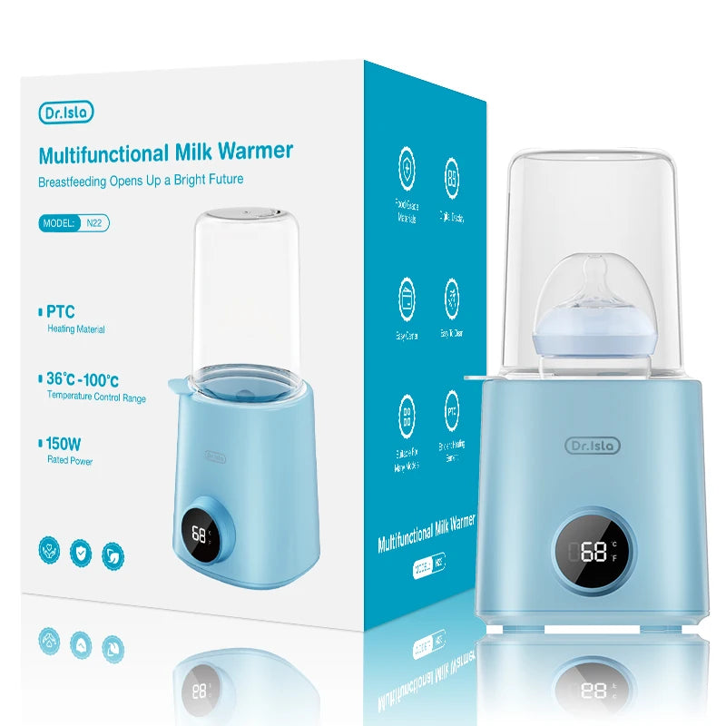 MAMIJOY Multi Function Baby Bottle Warmer 36-100° Adjustable Food Heater Milk Warmer Steriliser ACcurate Temperature Control N22