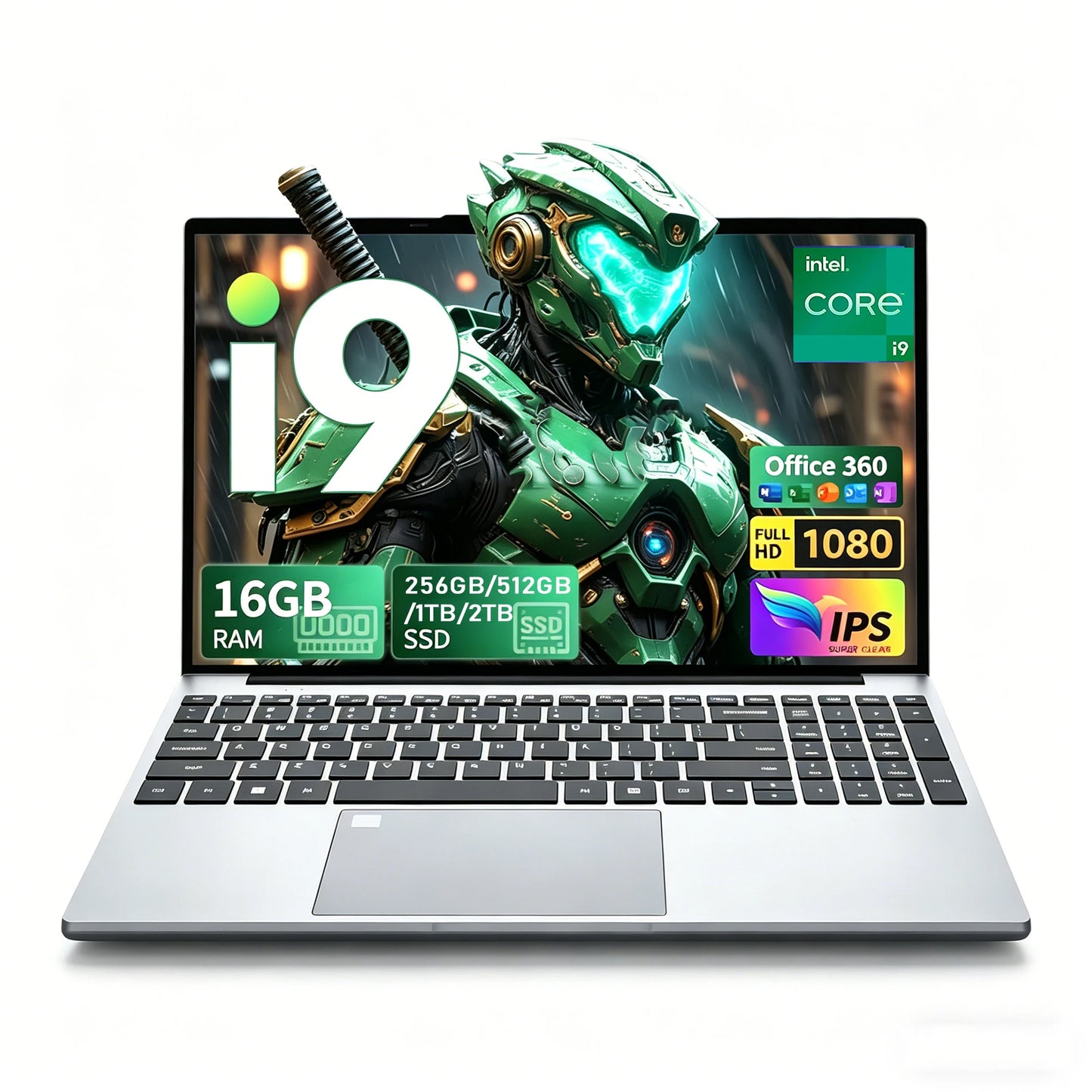 15.6 inch Laptop Computer Intel Core i9-9900 Windows 11 16GB RAM 1TB 2TB SSD Notebook PC Backlight Fingerprint Office Study Gaming Laptops