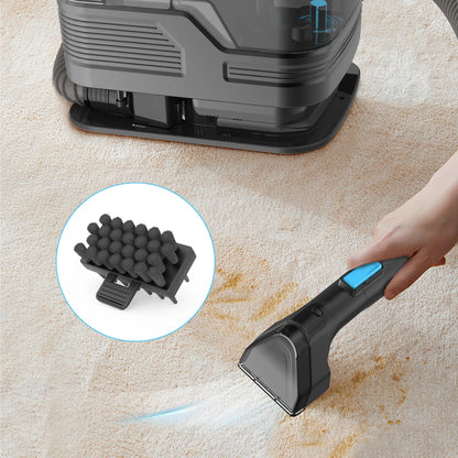 25KPA Washing Vacuum Cleaner, Portable Wired Rug Cleaner, Removable Stain Cleaner with Two Water Tanks, Wet and Dry Vacuum Cleaner