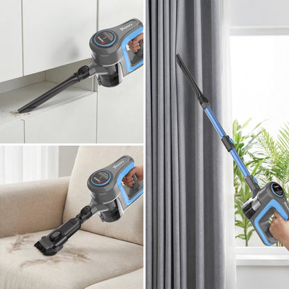 3-in-1 Ultra Powerful Cordless Stick Vacuum Cleaner – 65 Min Runtime, 15kPa Suction, Motorized Anti-Pet Hair Brush, Lightweight & Quiet – Perfect for Hard Floors, Carpets and Cars