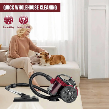 DWiusty 2600W Portable Vacuum Cleaner 1.5L Household Multi-functional Dust Removal Mite Dry and Wet Dual Vacuum Cleaner 220V