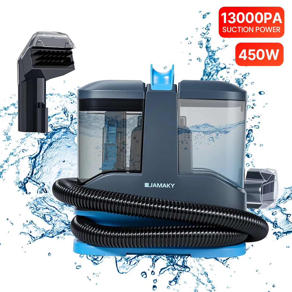 Portable Carpet Cleaner Machine 750W 15KPA Multifunctional Handheld Mite Remover Sofa Carpet Wet Cleaner for Sofa Car Seat