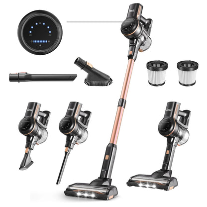 Inse S7P Cordless Vacuum Cleaner, 60KPa, 1.3 L Dust Cup, Removable Battery, for Pet Hair, Carpet, Hard Floors